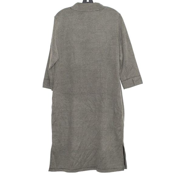 Ulla Popken Dress 3/4 Sleeve Minimalist Scandi Casual Cozy Neutral Capsule 12/14 - Picture 2 of 7